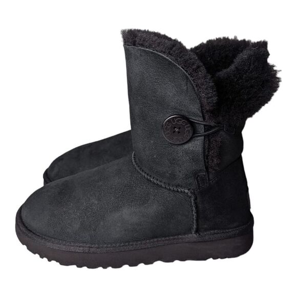 UGG Bailey Bow II Winter Boot 'Black' Size 7 - Picture 2 of 9